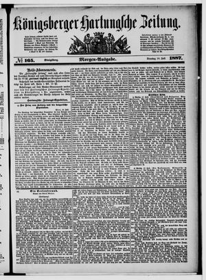 Königsberger Hartungsche Zeitung on Jul 19, 1887