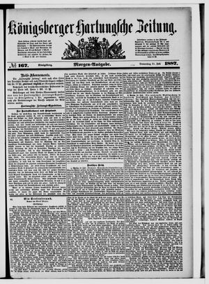 Königsberger Hartungsche Zeitung vom 21.07.1887