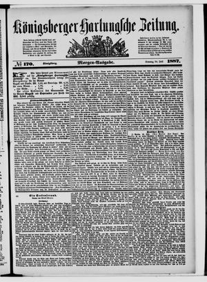 Königsberger Hartungsche Zeitung on Jul 24, 1887