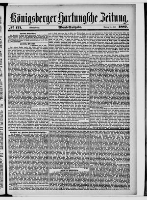 Königsberger Hartungsche Zeitung on Jul 25, 1887
