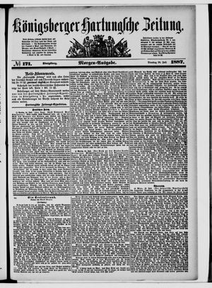 Königsberger Hartungsche Zeitung vom 26.07.1887