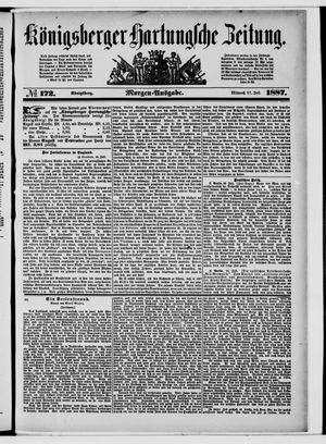 Königsberger Hartungsche Zeitung vom 27.07.1887