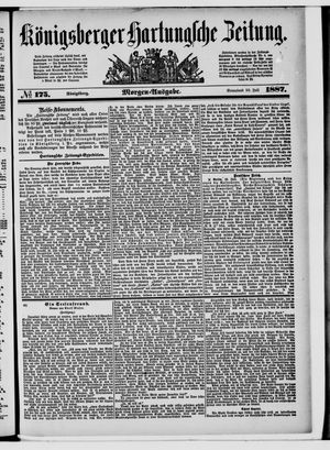 Königsberger Hartungsche Zeitung on Jul 30, 1887