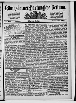 Königsberger Hartungsche Zeitung vom 30.07.1887