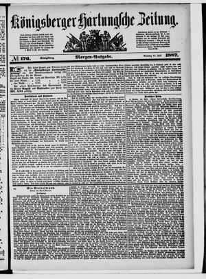 Königsberger Hartungsche Zeitung vom 31.07.1887
