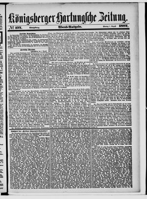 Königsberger Hartungsche Zeitung vom 01.08.1887