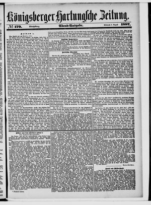 Königsberger Hartungsche Zeitung vom 03.08.1887