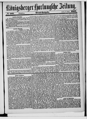 Königsberger Hartungsche Zeitung vom 12.08.1887
