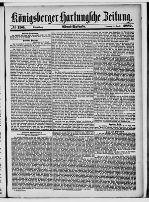 Königsberger Hartungsche Zeitung vom 16.08.1887