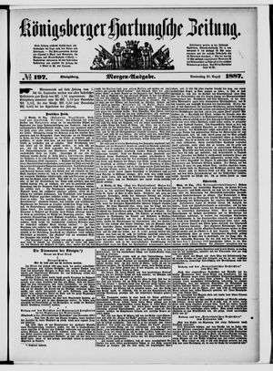 Königsberger Hartungsche Zeitung vom 25.08.1887