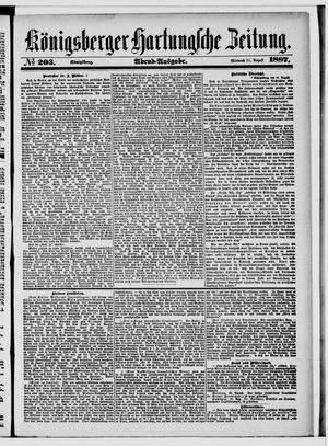Königsberger Hartungsche Zeitung vom 31.08.1887