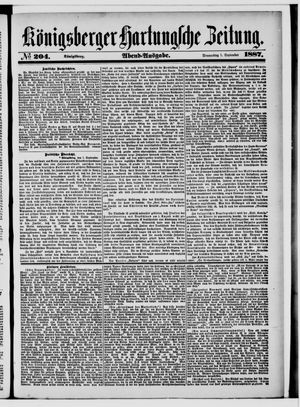 Königsberger Hartungsche Zeitung on Sep 1, 1887