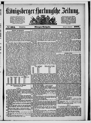 Königsberger Hartungsche Zeitung vom 02.09.1887