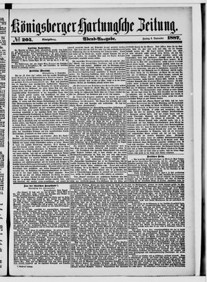 Königsberger Hartungsche Zeitung vom 02.09.1887