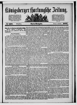 Königsberger Hartungsche Zeitung on Sep 5, 1887