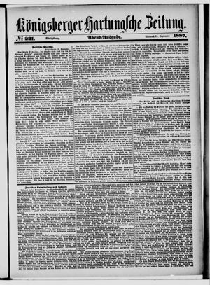 Königsberger Hartungsche Zeitung vom 21.09.1887