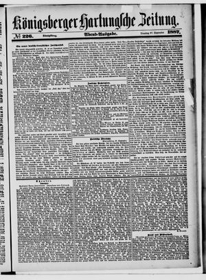 Königsberger Hartungsche Zeitung vom 27.09.1887