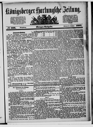 Königsberger Hartungsche Zeitung vom 28.09.1887