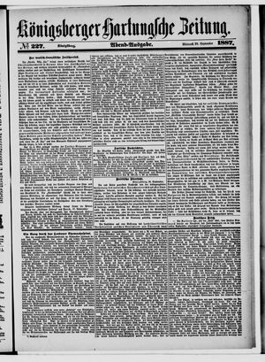 Königsberger Hartungsche Zeitung vom 28.09.1887