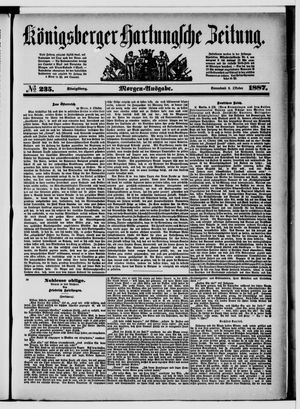 Königsberger Hartungsche Zeitung vom 08.10.1887
