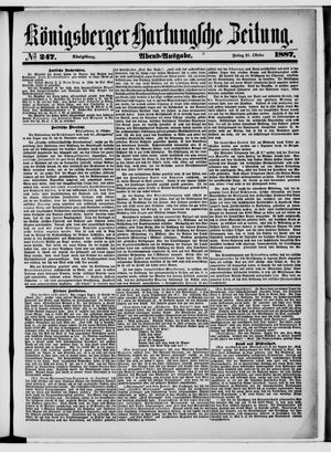 Königsberger Hartungsche Zeitung vom 21.10.1887