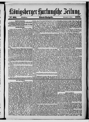 Königsberger Hartungsche Zeitung vom 26.10.1887