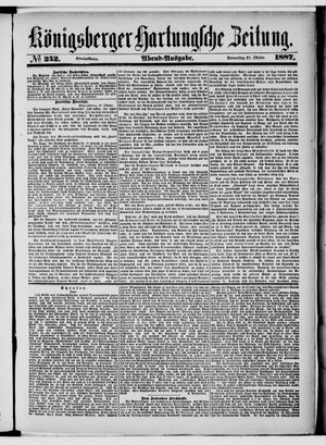 Königsberger Hartungsche Zeitung vom 27.10.1887