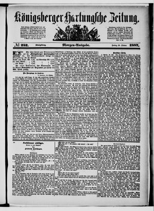 Königsberger Hartungsche Zeitung vom 28.10.1887