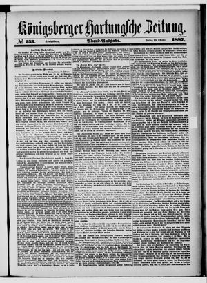 Königsberger Hartungsche Zeitung vom 28.10.1887