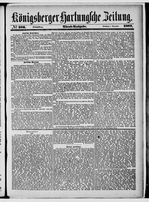 Königsberger Hartungsche Zeitung vom 01.11.1887