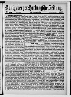 Königsberger Hartungsche Zeitung on Nov 7, 1887