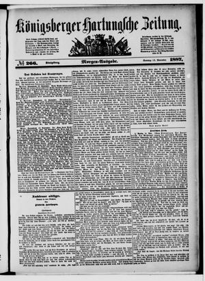 Königsberger Hartungsche Zeitung vom 13.11.1887
