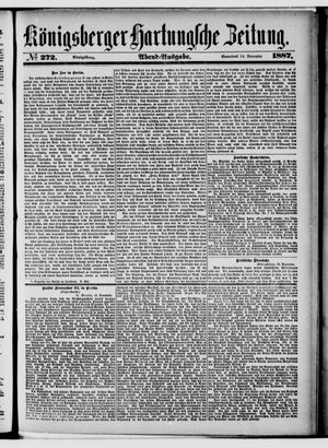Königsberger Hartungsche Zeitung vom 19.11.1887