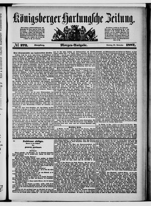 Königsberger Hartungsche Zeitung vom 20.11.1887