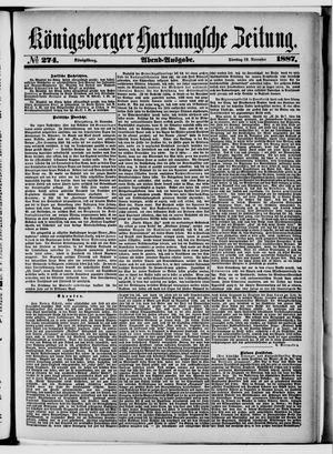 Königsberger Hartungsche Zeitung vom 22.11.1887