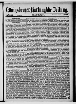Königsberger Hartungsche Zeitung vom 01.12.1887