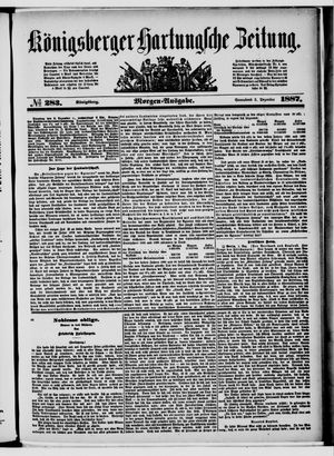 Königsberger Hartungsche Zeitung vom 03.12.1887