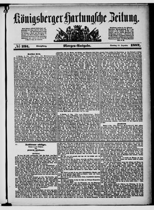Königsberger Hartungsche Zeitung vom 13.12.1887