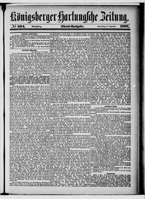 Königsberger Hartungsche Zeitung vom 15.12.1887