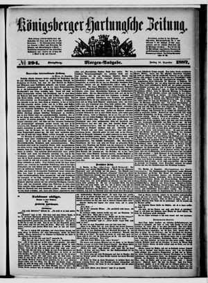 Königsberger Hartungsche Zeitung vom 16.12.1887