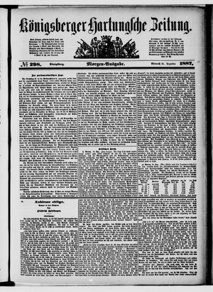 Königsberger Hartungsche Zeitung vom 21.12.1887