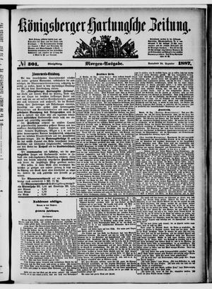 Königsberger Hartungsche Zeitung vom 24.12.1887