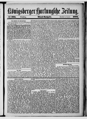 Königsberger Hartungsche Zeitung vom 24.12.1887
