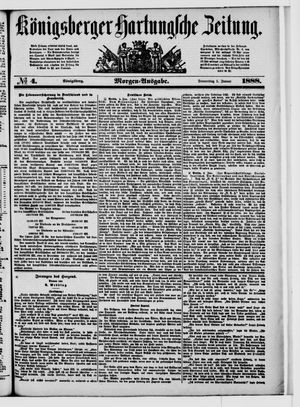 Königsberger Hartungsche Zeitung vom 05.01.1888