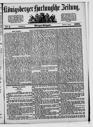 Königsberger Hartungsche Zeitung vom 06.01.1888