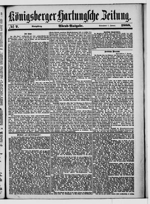 Königsberger Hartungsche Zeitung vom 07.01.1888