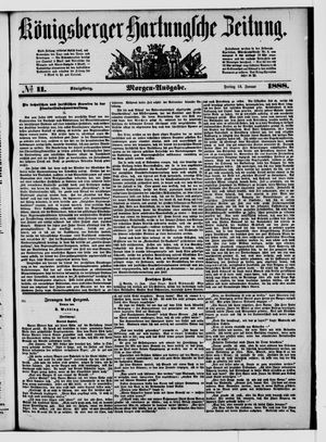 Königsberger Hartungsche Zeitung vom 13.01.1888