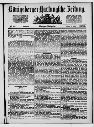Königsberger Hartungsche Zeitung vom 25.01.1888