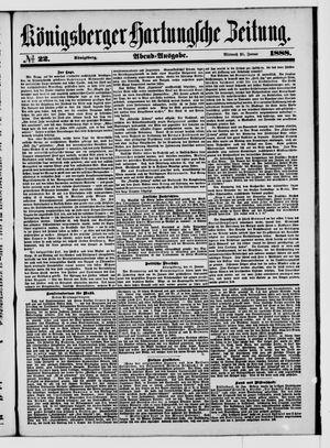 Königsberger Hartungsche Zeitung vom 25.01.1888