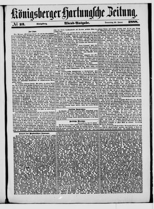 Königsberger Hartungsche Zeitung vom 26.01.1888